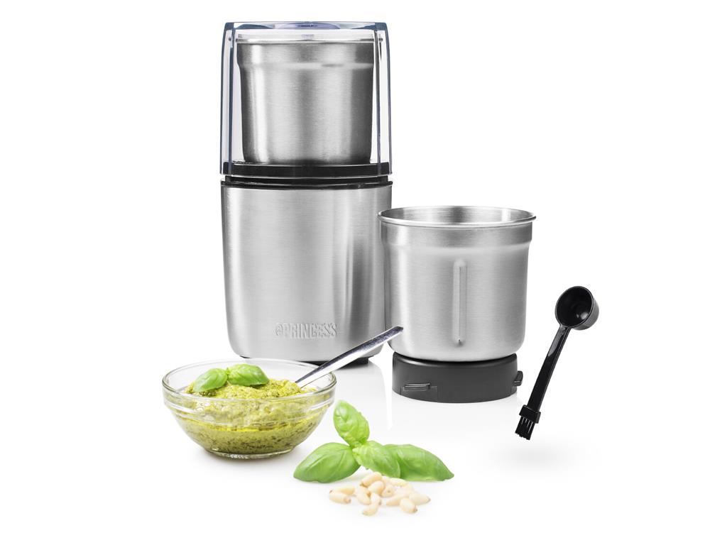 Princess 200W Multi Chopper and Grinder - Perfect for Spices, Pesto, and Coffee Beans