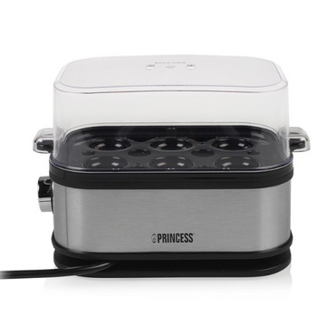 Princess 262046 Stainless Steel Egg Boiler - Cooks Up to 6 Eggs Perfectly