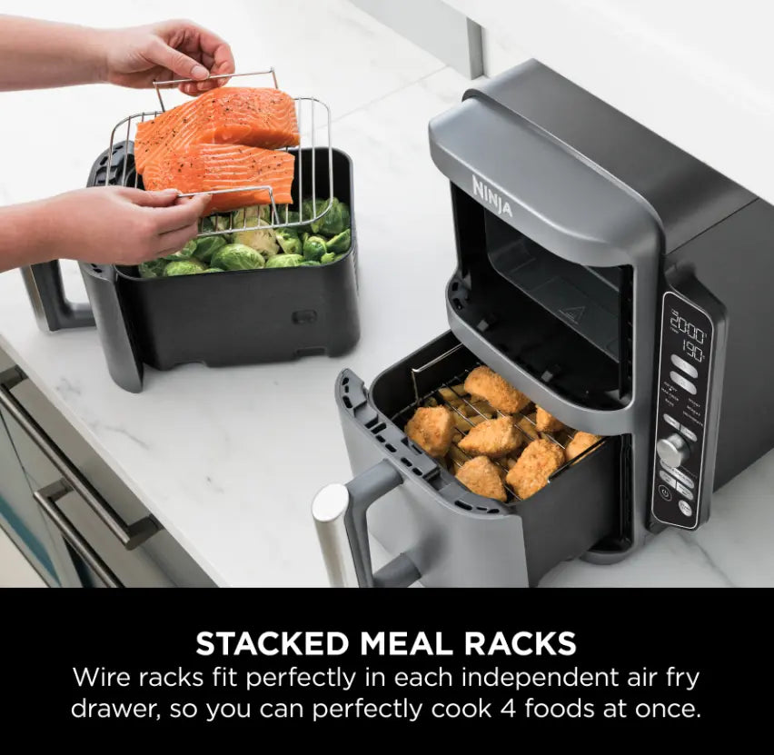 NINJA AIR FRYER 2 DRAWER STACKABLE 9.5L SL400ME