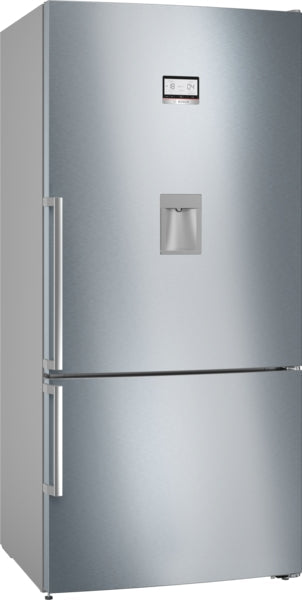 Bottom Mount Fridge/Freezer Serie6 86cm &IceTwister 619lit A++ Inox