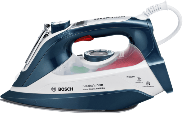 Compact Steam Iron 2800W Shot of steam 200 gr/min White+Black
