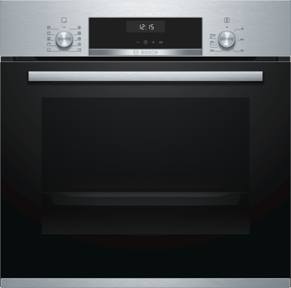 BOSCH HBJ558YS0Q Built In Elec Oven 60cm Serie6 66Lit Eco Clean S.Steel