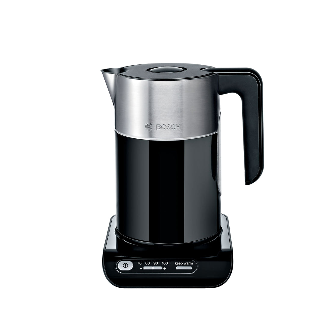 Bosch TWK8613P Water Kettle 1.5Lit 2000-2400W Black+S.Steel