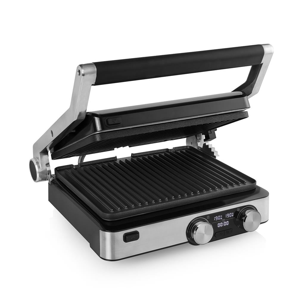 Princess 117310 Digital Grill Master Pro - Versatile Contact and Table Grill with Dual Thermostats