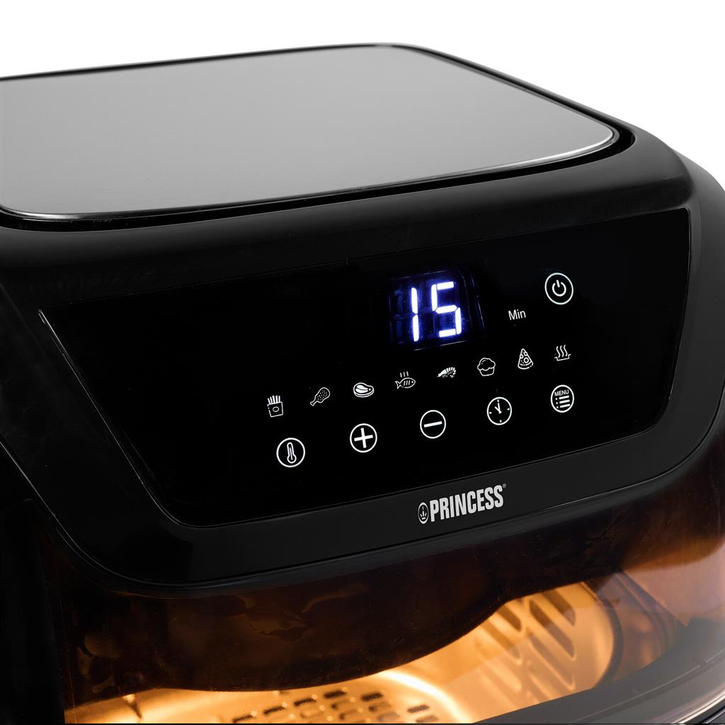 Princess 5.3L Digital Air Fryer with Viewing Window - Healthy Frying, Baking & Grilling