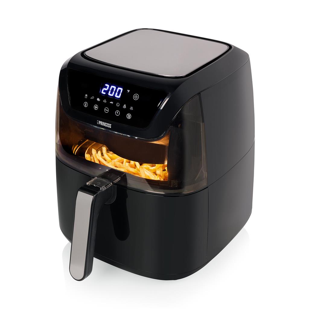 Princess 5.3L Digital Air Fryer with Viewing Window - Healthy Frying, Baking & Grilling