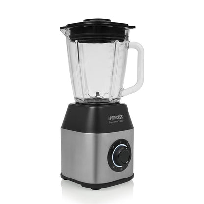 Princess 212100 Blender Supreme: Powerful 1250W Glass Jug Blender for Smoothies, Soups, and More