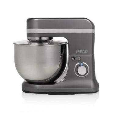 Princess 1500W Heavy Duty Kitchen Machine with 12L Stainless Steel Bowl - Dark Metallic Grey