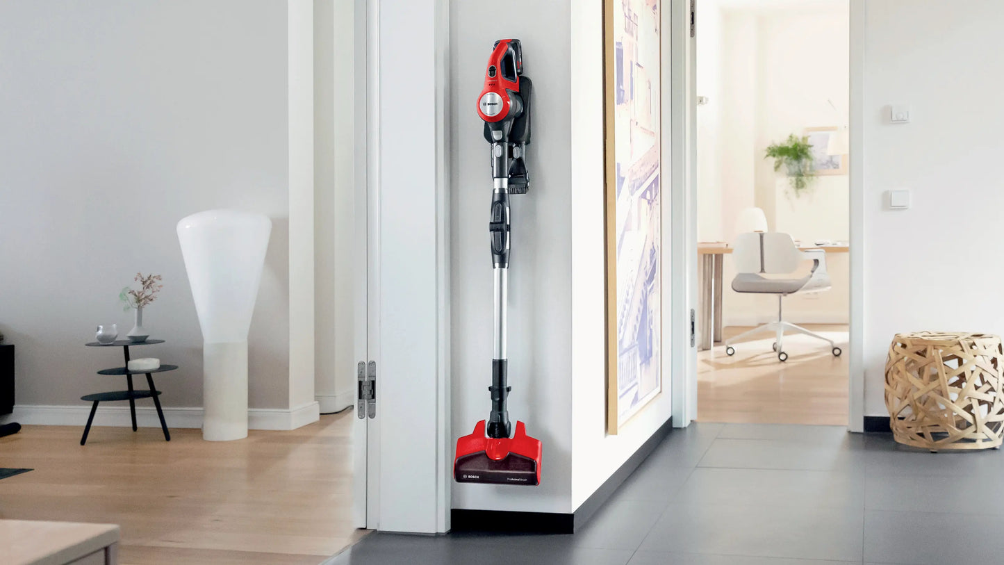 BOSCH BCS711PET Rechargeable Handstick Vacuum Cleaner Unlimited ProAnimal Serie7 Red