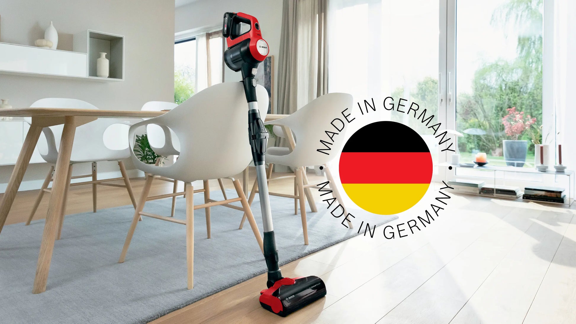 BOSCH BCS711PET Rechargeable Handstick Vacuum Cleaner Unlimited ProAnimal Serie7 Red
