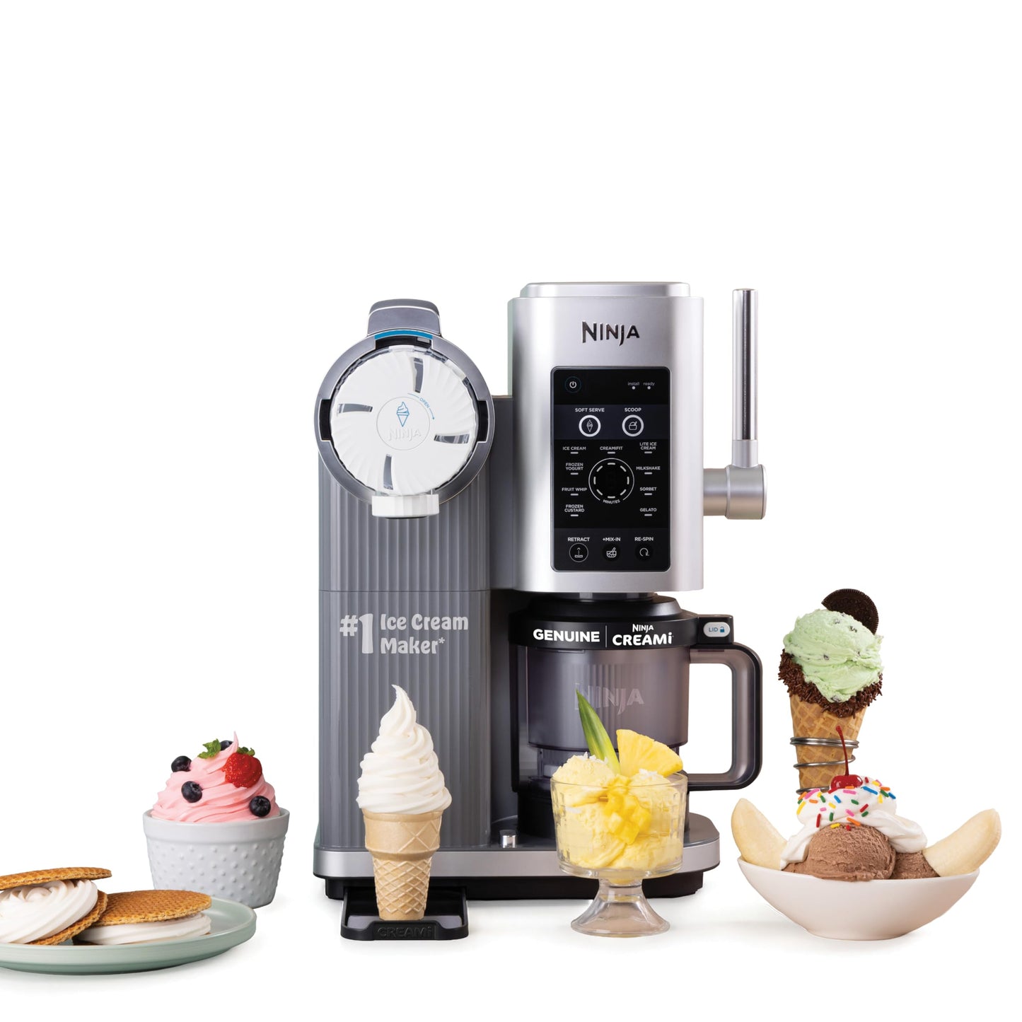 NINJA CREAMI SCOOP & SWIRL ICE CREAM MAKER NC701