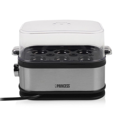Princess 262046 Stainless Steel Egg Boiler - Cooks Up to 6 Eggs Perfectly