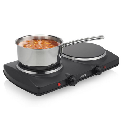Princess 303021 Double Ceramic Hot Plate - Versatile & Safe Cooking for Any Kitchen