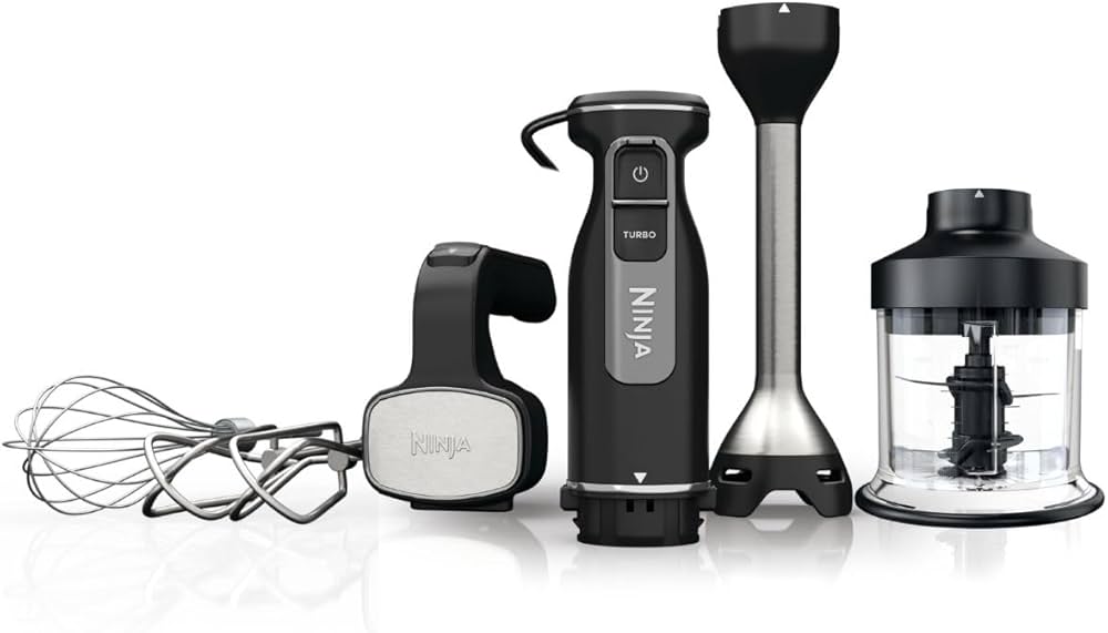 NINJA FOODI 3-IN-1 HAND BLENDER, MIXER & CHOPPER 850W CI100ME