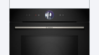 BOSCH HMG776NB1 Combi Oven With Microwave 60cm Serie8 H*60cm 67Lit Black+S.Steel Handel