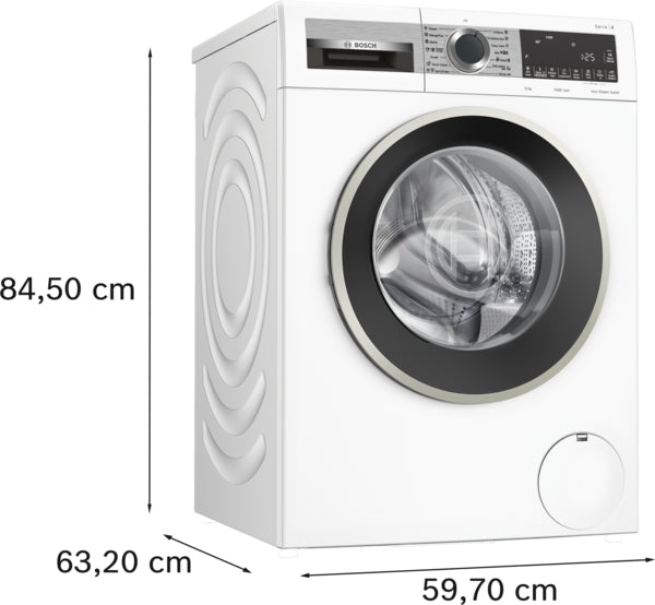BOSCH WGA24400ME Front-Loading Washing Machine 9kg 1400rpm Series 4 Ecosilencs Drive A+++ White