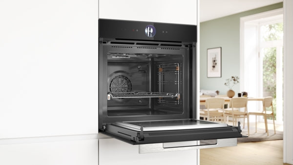 BOSCH HMG776NB1 Combi Oven With Microwave 60cm Serie8 H*60cm 67Lit Black+S.Steel Handel