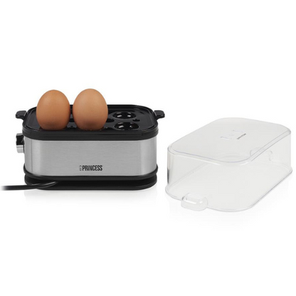 Princess 262046 Stainless Steel Egg Boiler - Cooks Up to 6 Eggs Perfectly