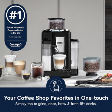 Rivelia Onyx Black Fully Automatic One-Touch Bean-to-Cup Coffee Machine