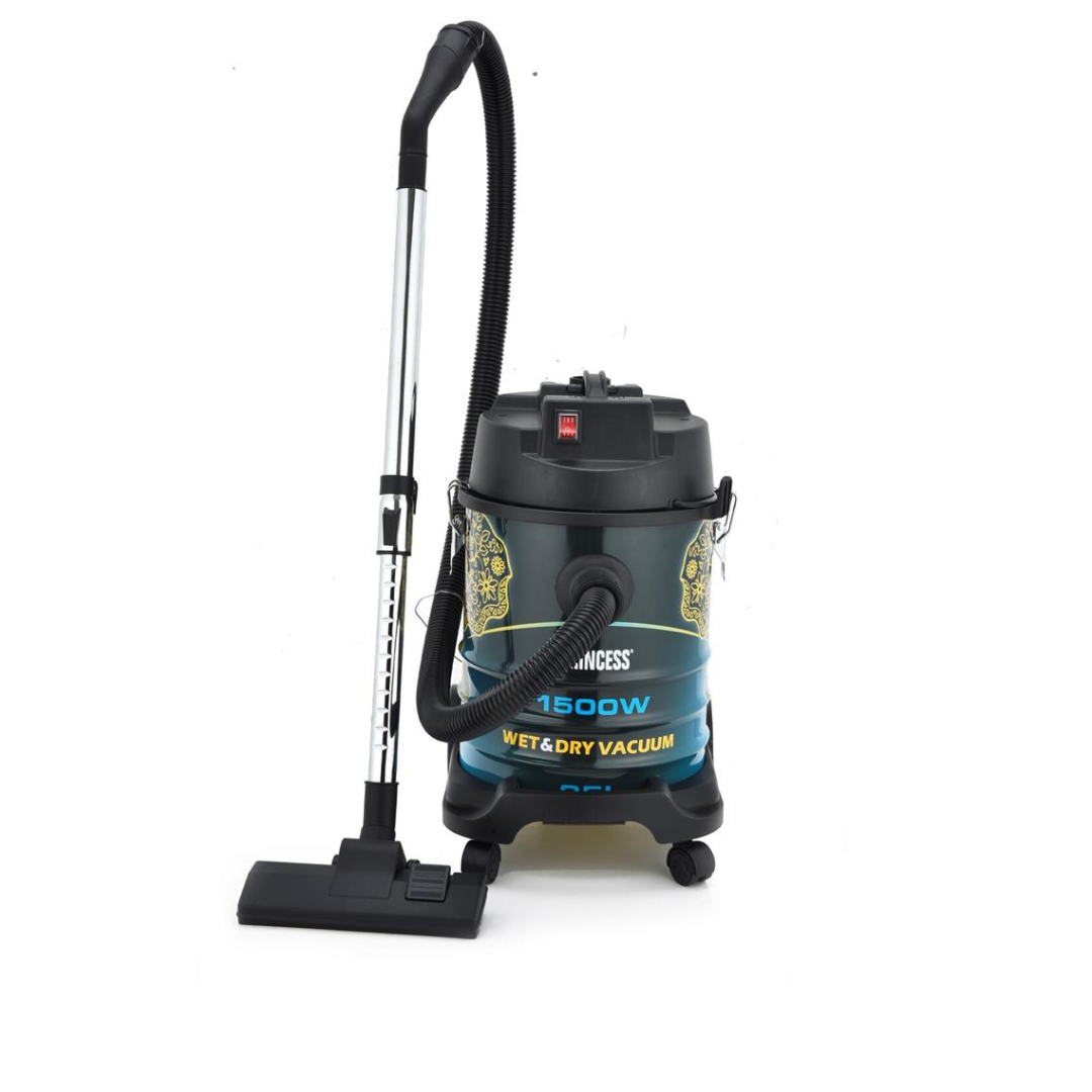 Princess 337501 Powerful 1500W 25L Wet & Dry Drum Vacuum Cleaner