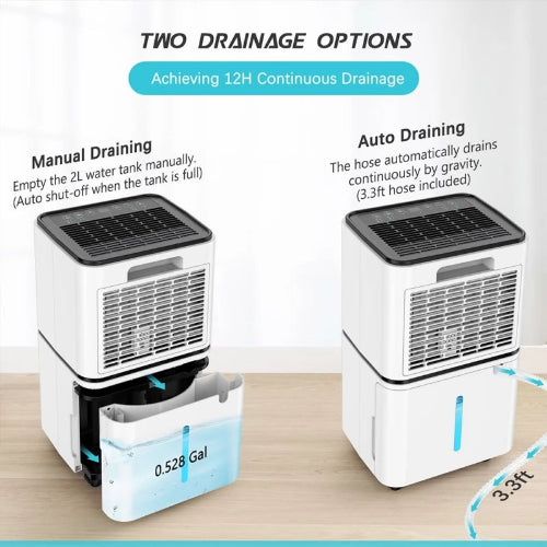 LUKO OL12-BD023F 12L portable home dehumidifier for humidity removal – Makfool Home Jordan 