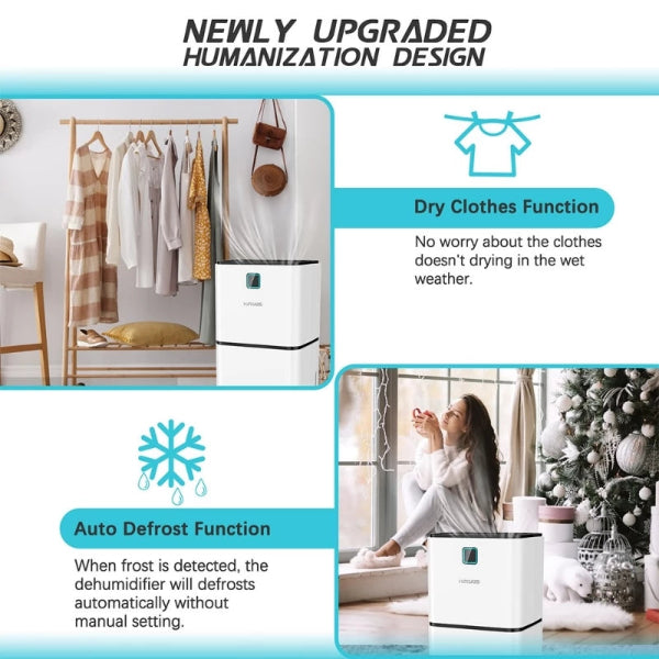 LUKO OL12-BD023F 12L portable home dehumidifier for humidity removal – Makfool Home Jordan