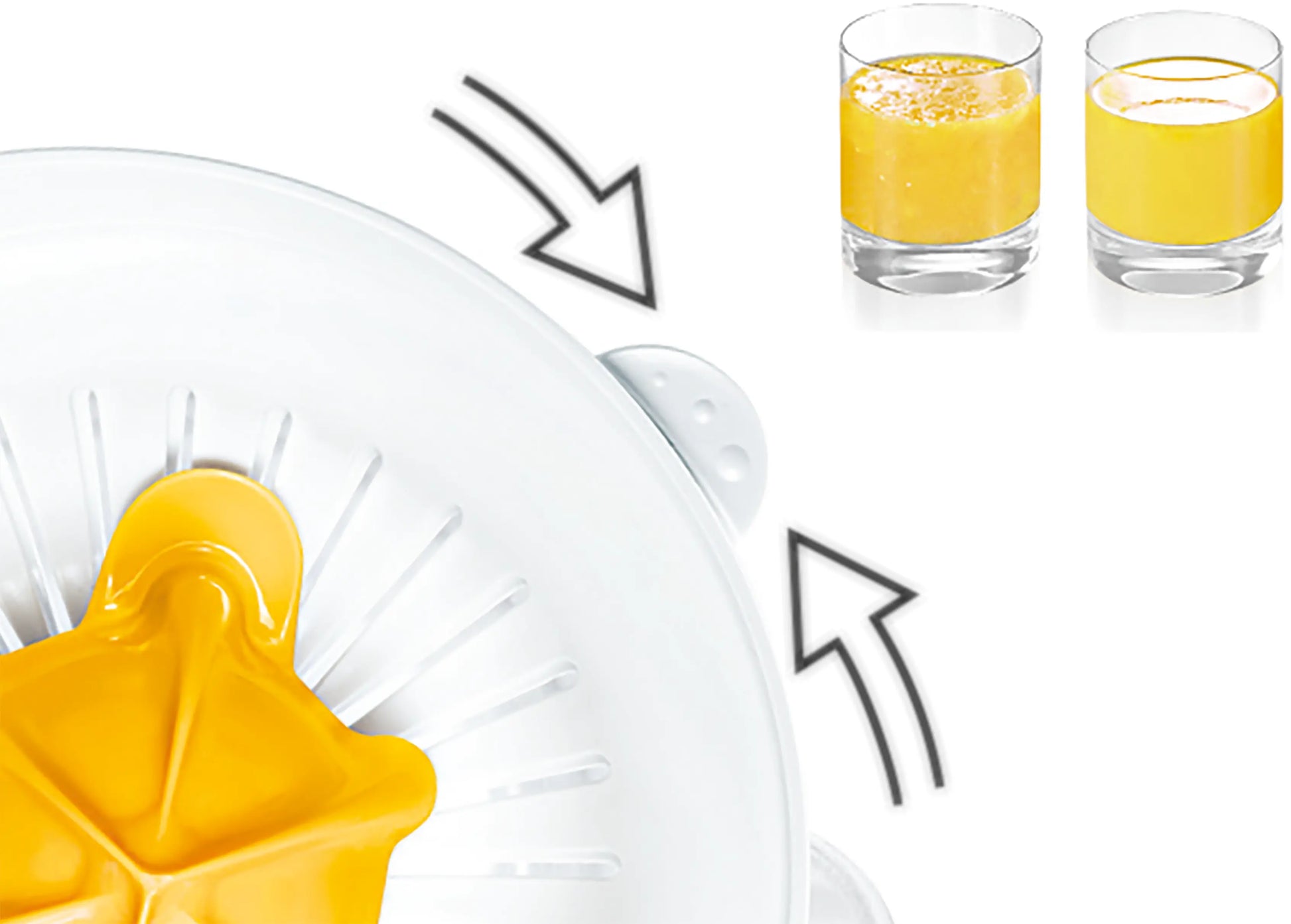 BOSCH MCP3500N Citrus Juicer VitaPress 25W White+Yellow