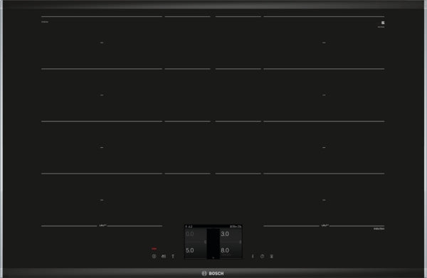 BOSCH PXY875KV1E Built In Induction Elec Ceramic Hob 82cm Home Connect Accentline