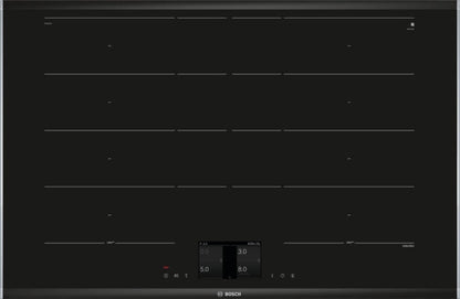 BOSCH PXY875KV1E Built In Induction Elec Ceramic Hob 82cm Home Connect Accentline