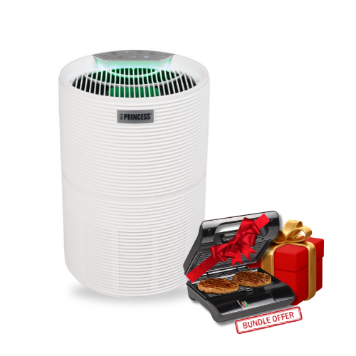Princess 356160 Smart Air Purifier - App & Voice Controlled with HEPA H13 Filter