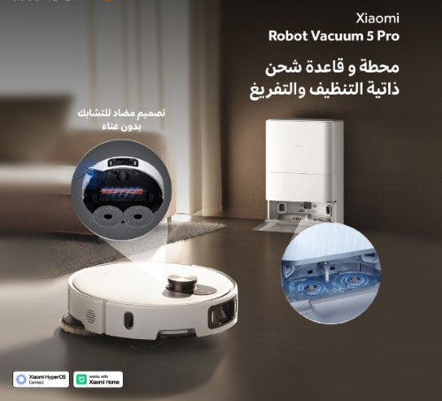 Xiaomi Robot Vacuum 5 Pro Jordan smart 20000Pa vacuum mop with auto-empty – Makfool Home Jordan