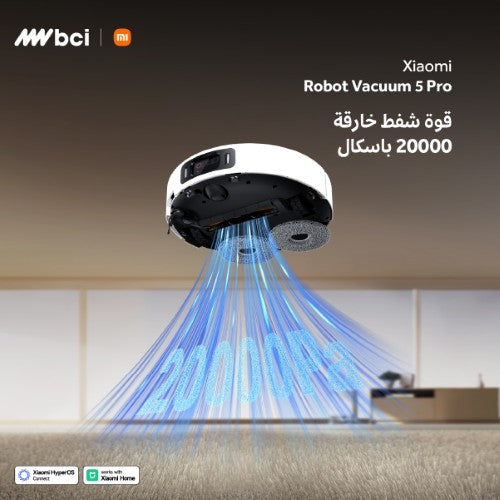 Xiaomi Robot Vacuum 5 Pro Jordan smart 20000Pa vacuum mop with auto-empty – Makfool Home Jordan